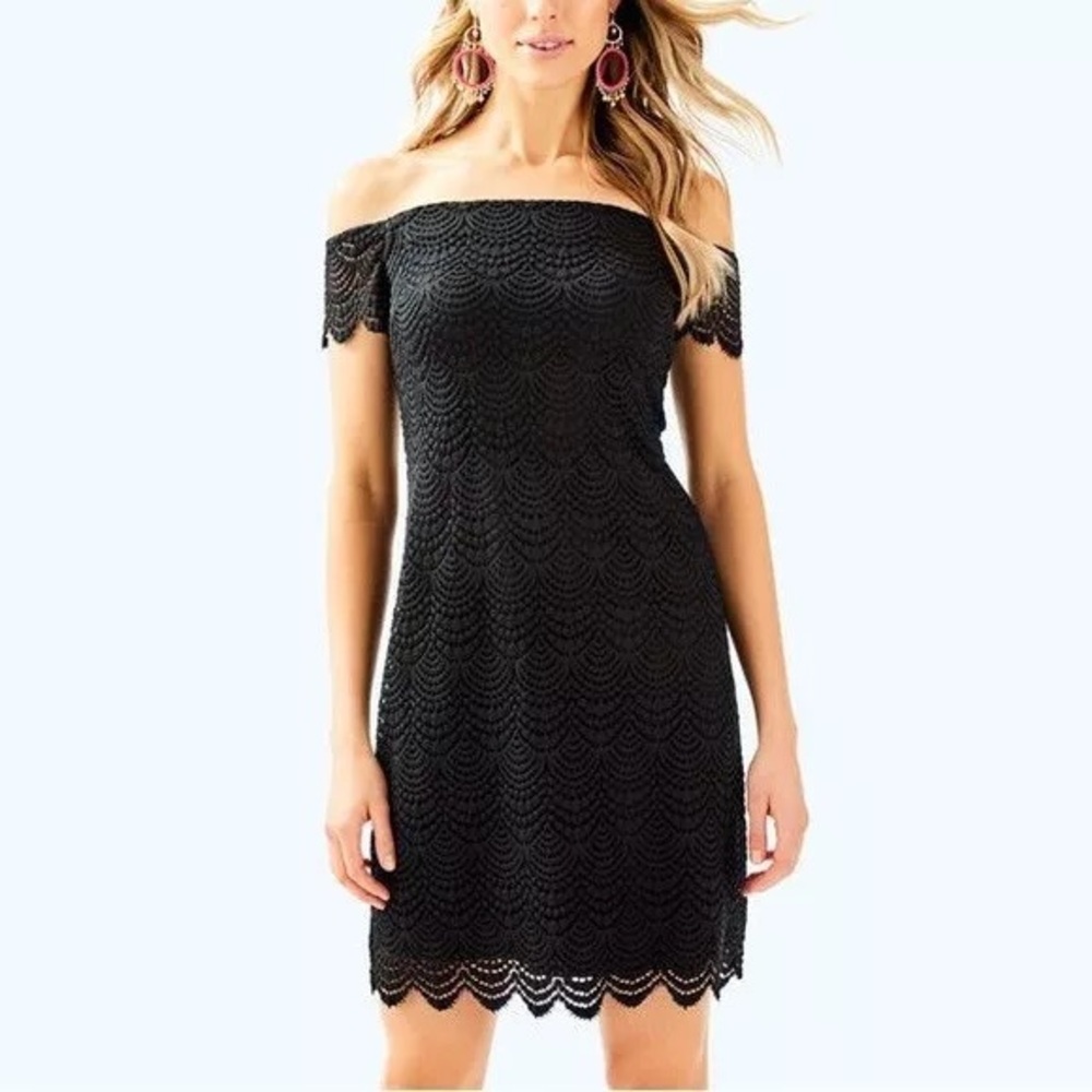 Lilly Pulitzer Little Black Dress - Jade lace, XS